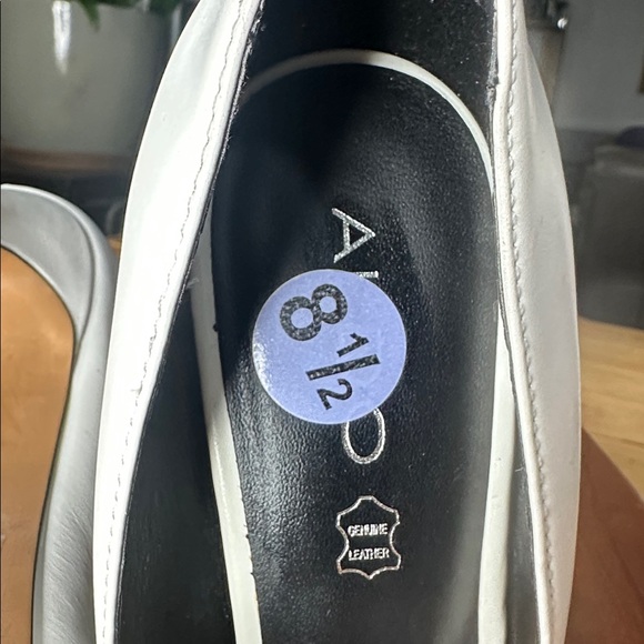 Aldo Sz 8 1/2 Elegant White Stiletto Heels - Picture 4 of 9